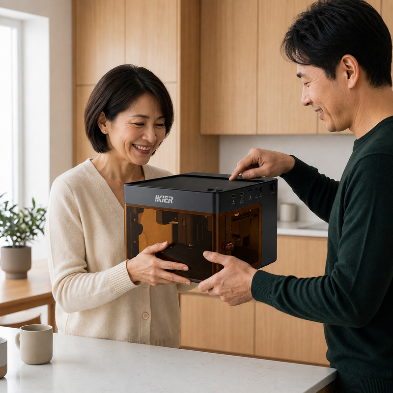 IKIER FLEX 12W 全密閉レーザー彫刻機ポータブル iKier Flex ポータブルダイオードレーザー彫刻機｜7W・12W・IRモデル